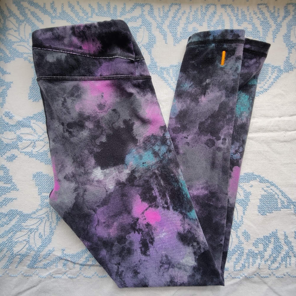 Lucy Tie Dye Cosmic Hatha Leggings Yoga Gym Tights